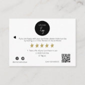 Carte D'accompagnement *~* QR Remise MERCI LOGO AP8 Examen (Dos)