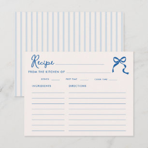 Carte D'accompagnement Quelque Chose de Bleu Cadre Gribouillis Arc Noces 