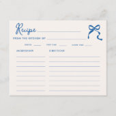 Carte D'accompagnement Quelque chose de bleu gribouillis cadre nœud papil (Devant)