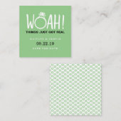 Carte D'accompagnement Qui Enregistrer La Date (Devant / Derrière)