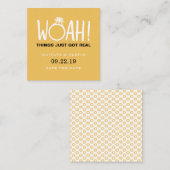 Carte D'accompagnement Qui Enregistrer La Date (Devant / Derrière)