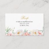Carte D'accompagnement Quinceañera Elegant Rose & Or RSVP (Devant)