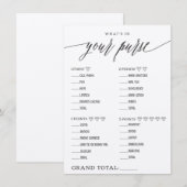 Carte D'accompagnement Qu'y a-t-il dans votre jeu de Fête des mariées à s (Devant / Derrière)