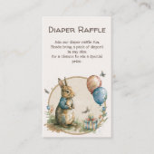 Carte D'accompagnement Rabbit Peter Baby shower tombole de couche (Devant)