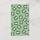 Carte D'accompagnement Raccoon Baby shower vert (Dos)