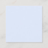 Carte D'accompagnement Radiant Elegance Hydrangea Bleue Mariage  (Dos)