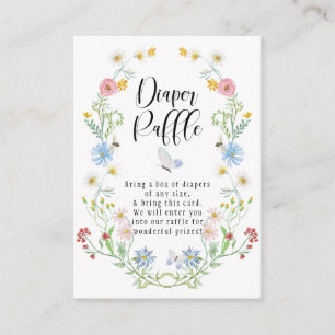 Carte D'accompagnement Raffin à couche d'aquarelle fleur sauvage de courg