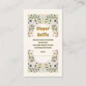 Carte D'accompagnement Raffin à couche de fougère vert rustique (Devant)