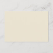 Carte D'accompagnement Raffin à trempette en peluche (Dos)