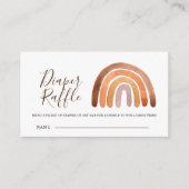 Carte D'accompagnement Raffin de Baby shower à couches de terre Boho Arc- (Devant)