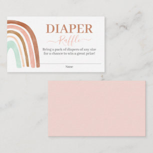 Carte D'accompagnement Raffin de couche arc-en-ciel rose