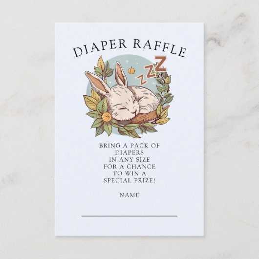 Carte D'accompagnement Raffin de couche de lapin de sciage (Devant)