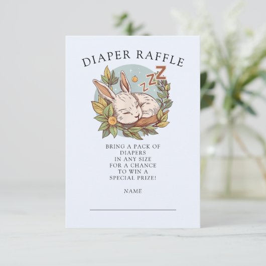 Carte D'accompagnement Raffin de couche de lapin de sciage (Debout devant)