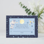 Carte D'accompagnement Raffin de couche de minuit dans l'espace extra-atm (Debout devant)