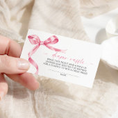 Carte D'accompagnement Raffin de couche de plongée rose