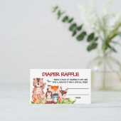 Carte D'accompagnement Raffin de couches d'animaux de bois (Debout devant)