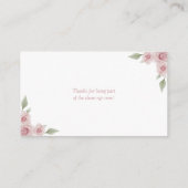 Carte D'accompagnement Raffin de couches de cygne (Dos)