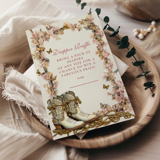 Carte D'accompagnement Raffin de diappeur de bottes rustiques