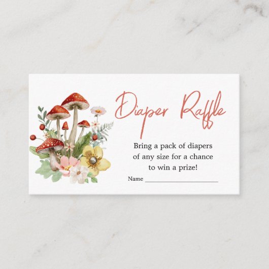 Carte D'accompagnement Raffin Fleur sauvage enchanté (Devant)