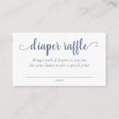 Carte D'accompagnement Raffin simple à couche d'ardoise | Douche bleu pou (Devant)