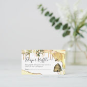 Carte D'accompagnement Raffin vintage au chou d'abeille (Debout devant)