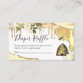 Carte D'accompagnement Raffin vintage au chou d'abeille (Devant)