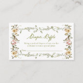 Carte D'accompagnement Raffle Baby shower de jardin (Devant)