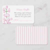 Raffle de Baby shower à couche classique rose flor