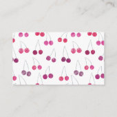 Carte D'accompagnement Raffle de couche de Baby shower cerise (Dos)