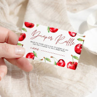 Raffle de couche de Baby shower cerise