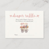 Carte D'accompagnement Raffle de couche de Baby shower cultivé localement (Devant)