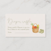 Carte D'accompagnement Raffle de couche de Baby shower cultivé localement (Devant)