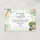 Carte D'accompagnement Raffle de couche de Baby shower cultivé localement (Devant)