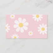 Carte D'accompagnement Raffle de couche de fille d'oie soie rose (Dos)