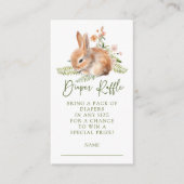 Carte D'accompagnement Raffle de couche de lapin délicieux de la nature (Devant)