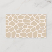 Carte D'accompagnement Raffle de couches | Baby shower Giraffe (Dos)