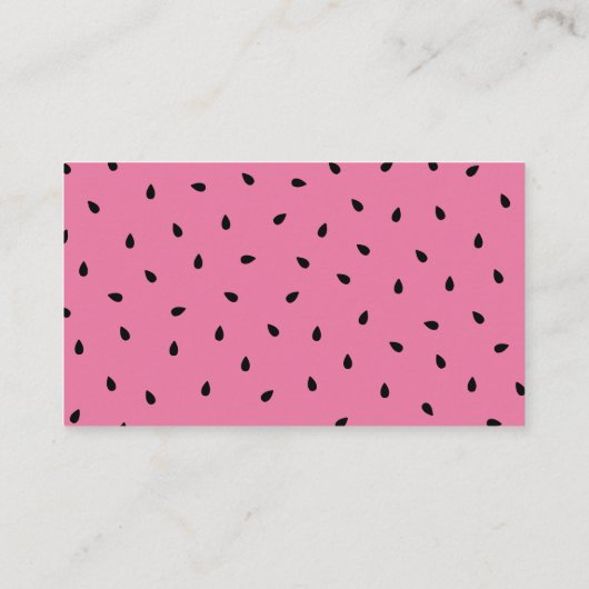 Carte D'accompagnement Raffle de couches de pastèque (Dos)