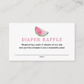 Carte D'accompagnement Raffle de couches de pastèque (Devant)