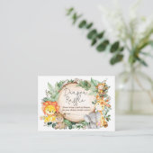 Carte D'accompagnement Raffle de couches sauvages de la Jungle de verdure (Debout devant)