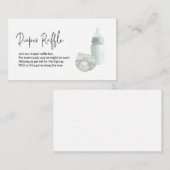 Carte D'accompagnement Raffle de couches vertes (Devant / Derrière)