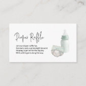 Carte D'accompagnement Raffle de couches vertes (Devant)