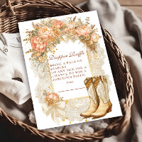 Raffle de Diapper Boots Rustic Country Peony