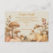 Carte D'accompagnement Raffle de Diapper de Champignons Rustiques Citroui (Devant)