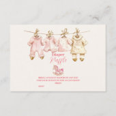 Carte D'accompagnement Raffle de Diapper de Cheval Rose de Noël (Devant)