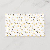 Carte D'accompagnement Raffle de la couche de Baby shower d'abeilles (Dos)