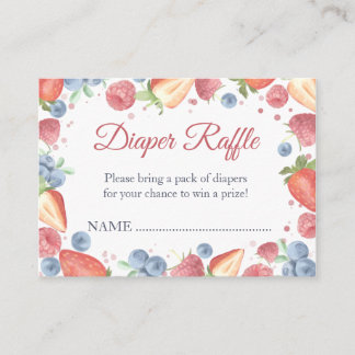 Carte D'accompagnement Raffle de la couche de Berry doux d'été