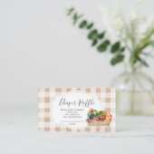 Carte D'accompagnement Raffle Légume du marché agricole à couches cultivé (Debout devant)