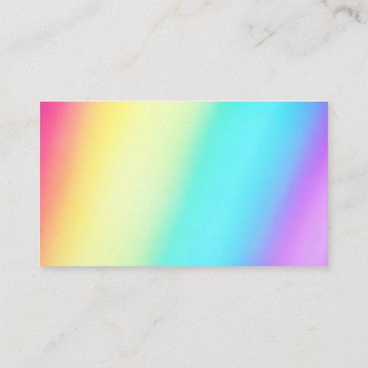 Carte D'accompagnement Rainbow Fade Simple Chic Mariage Registry (Dos)