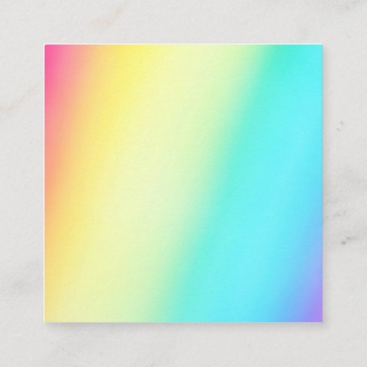 Carte D'accompagnement Rainbow Fade Simple Chic QR Code Mariage RSVP (Dos)