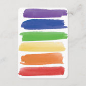 Carte D'accompagnement Rainbow FLOWER GAY Lesbian DETAILS MARIAGE (Dos)